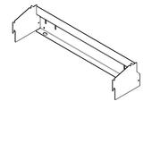 Windhager Befestigungsblech Verkleidung PW24-60 beschichtet basaltgrau RAL 7012