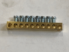 Windhager Klemmschiene MS 8x8mm 8pol.+Be festigungsbohrungen