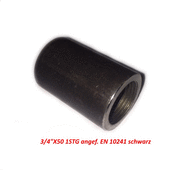 Windhager Stahlmuffe 3/4"X50 1STG angef. EN 10241 schwarz VAE, FW