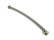 Windhager Edelstahl - Wellrohr DN16 x 45 0 mm mit zwei Uberwurfmuttern 3/4" monti