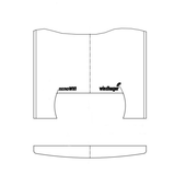 Windhager Vorderwand XW mit Siebdruck un d Dichtung