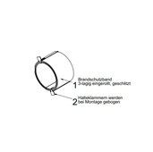 Windhager Brandschutzmanschette ET zu B randschott zu USE 3 + 8