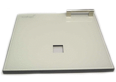 Windhager Heiztürfront (Glas) schwarzgra u VEK170, VEP202