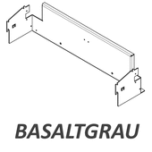 Windhager Schwelgasführung 36/50 beschic htet basaltgrau RAL 7012 (bis ca. Ende 2