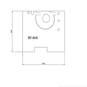 Windhager Isolierung hinten oben LWK Glasfaser 20kg/m³