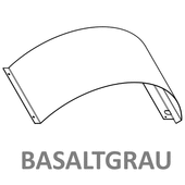 Windhager Blende Aschebox rund beschicht et basaltgrau RAL 7012 (bis ca. Ende 202