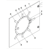 Windhager Herdplatte mit Kochlochdeckel Kessel (418x505x7mm) KSN160/200/150,ZHN