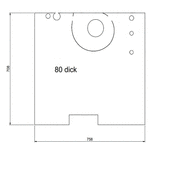 Windhager Isolierung hinten oben LWPT36- 50