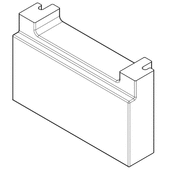 Windhager Abbrandstein hinten (367x153x8 0mm) EWK/EWP 180