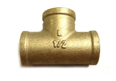 Windhager Messing T-Stück Nr. 130, 1/2" blank