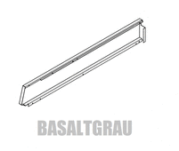 Windhager Seitenenwand links oben PW72-1 03 beschichtet basaltgrau RAL 7012 (bis