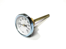 Windhager Thermometer NG 63/100mm, 0-160 Grad,inkl.Tauchhülse  FKS, FKL, FKH, FKU