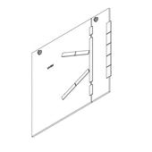 Windhager Herdplatte (547x505x7mm) Backr ohr zu ZHN162/182/212, VEP202