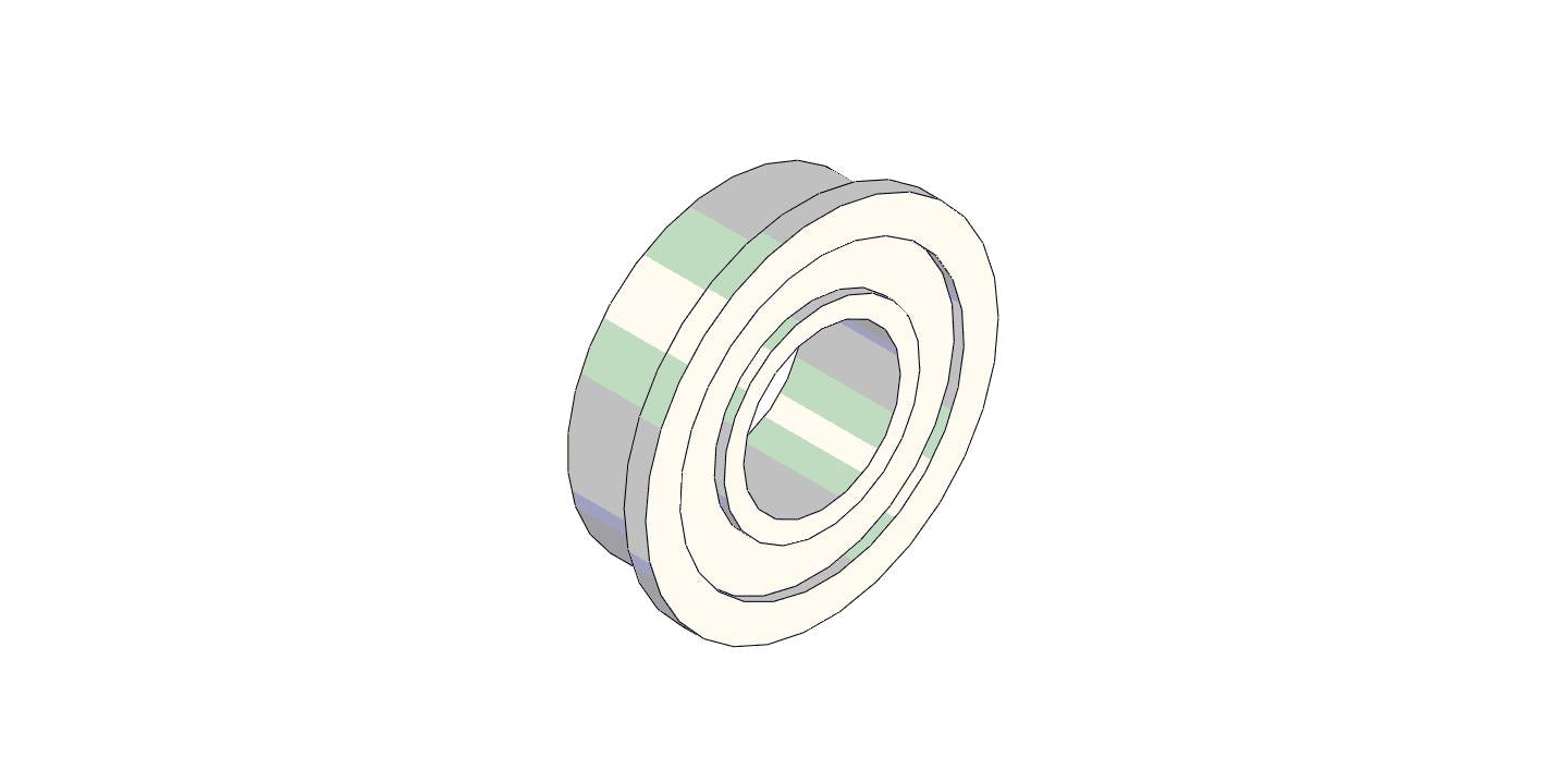 Windhager Rillenkugellager - mit Bund F6 88 ZZ-8x16x5
