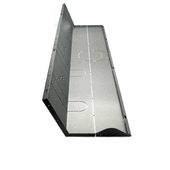 Windhager Seitenwand links 10/15 beschic htet basaltgrau RAL 7012 (bis ca. Ende 2