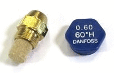 Windhager Düse 0,60 60°H blau für Ölbren ner