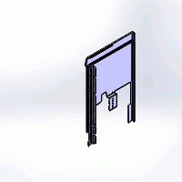 Windhager Seitenwand links PW24-60 besch ichtet basaltgrau RAL 7012 (bis ca. Ende