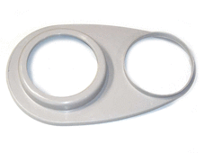 Windhager Anschlußplatte exzentrisch 2 x Ø 100 mm GENIO/MW60