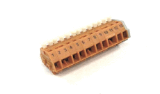 Windhager Wagoblock 261 13-pol. orange " Kleinspg." (Nr.1-13)