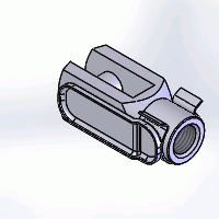 Windhager Gabelkopf M8xL1 16mm / L2 32mm mit M10 Innengewinde und ES Bolzen verzi