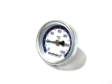 Windhager Zeiger-Thermometer D50mm Rückl auf "blau" zu Kugelhahn ab 04/2010