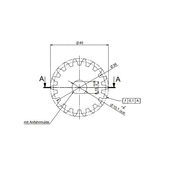 Windhager Stirnrad M2 Z18 TK36 Z18 TK36