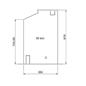 Windhager Isolierung rechts BW2/BW2T 21- 33, BWL/BWA 21/26