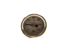 Windhager Zeiger-Thermometer D40 "Rot" K ugelhahn